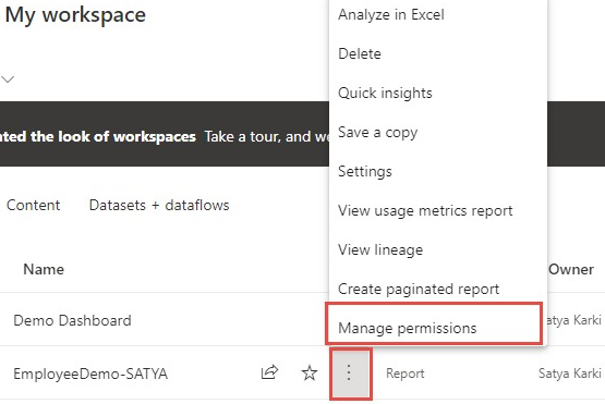 Manage permissions